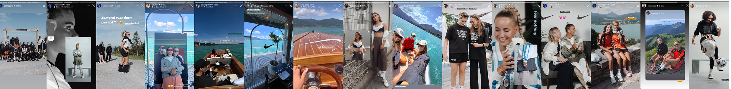 Lang durchlaufendes Bild